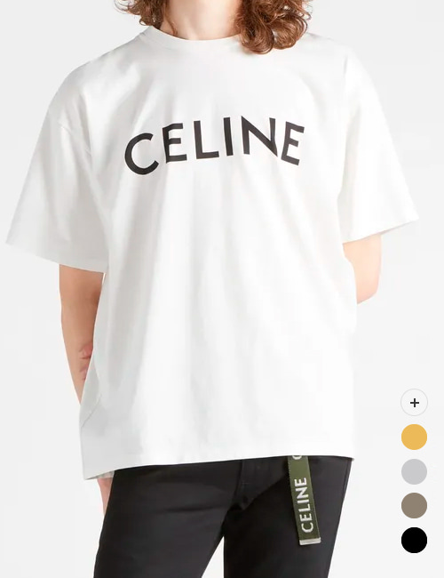 셀린느 로고 프린트 루즈핏 티셔츠 2X681671Q