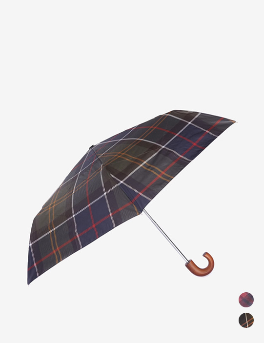 바버 타탄 미니 우산